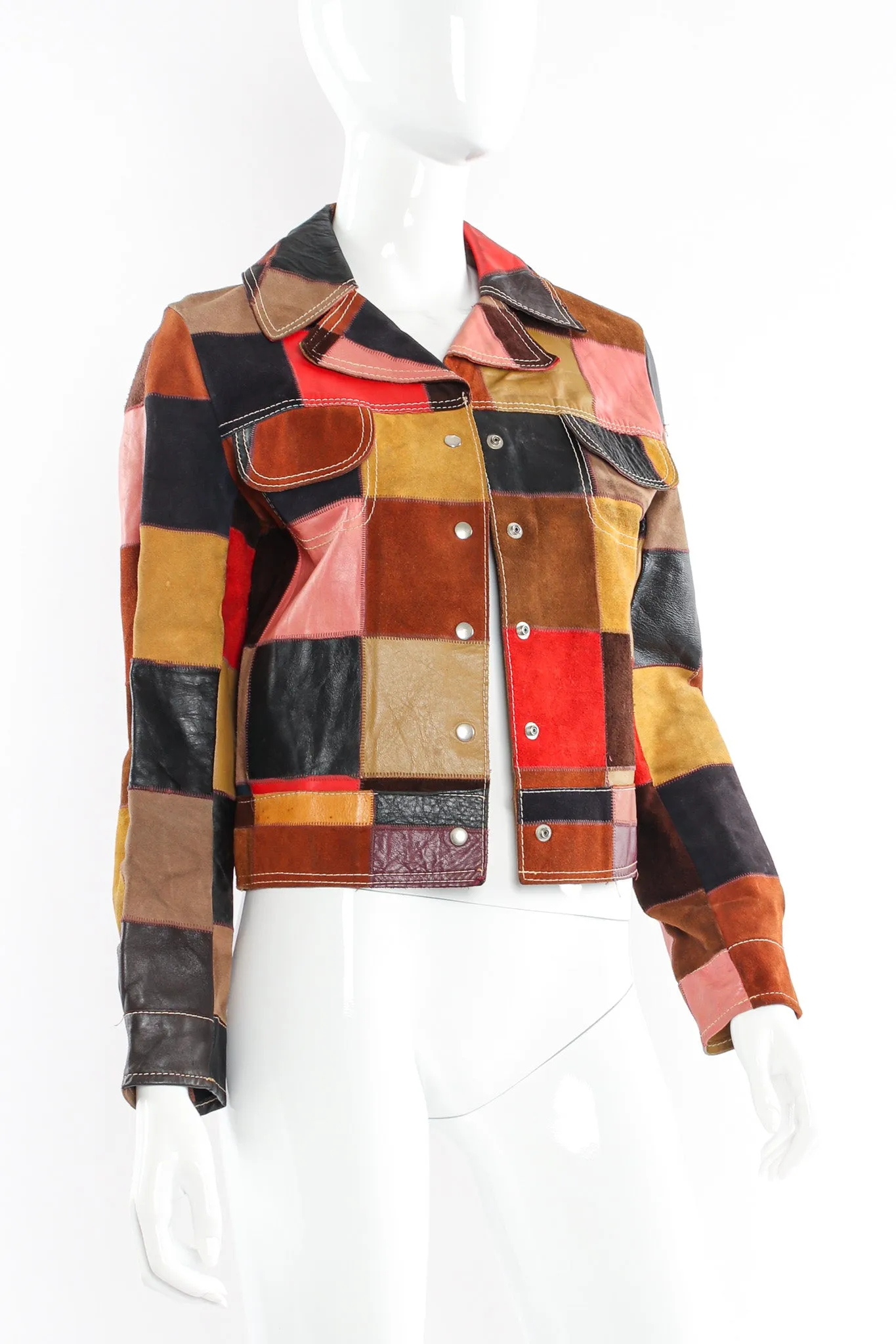 Leather Patchwork Jacket