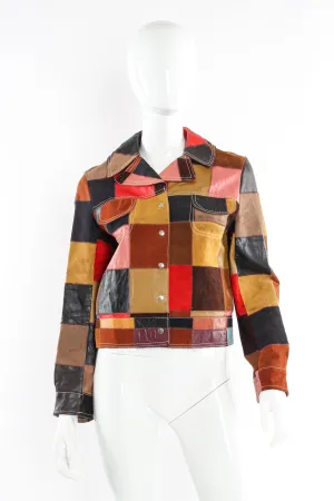 Leather Patchwork Jacket
