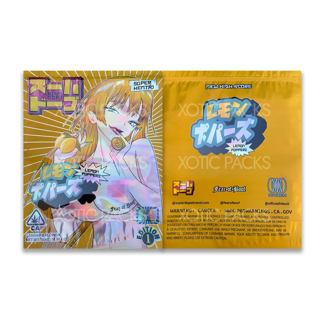 Lemon Popperz Mylar Bag 1 Pound