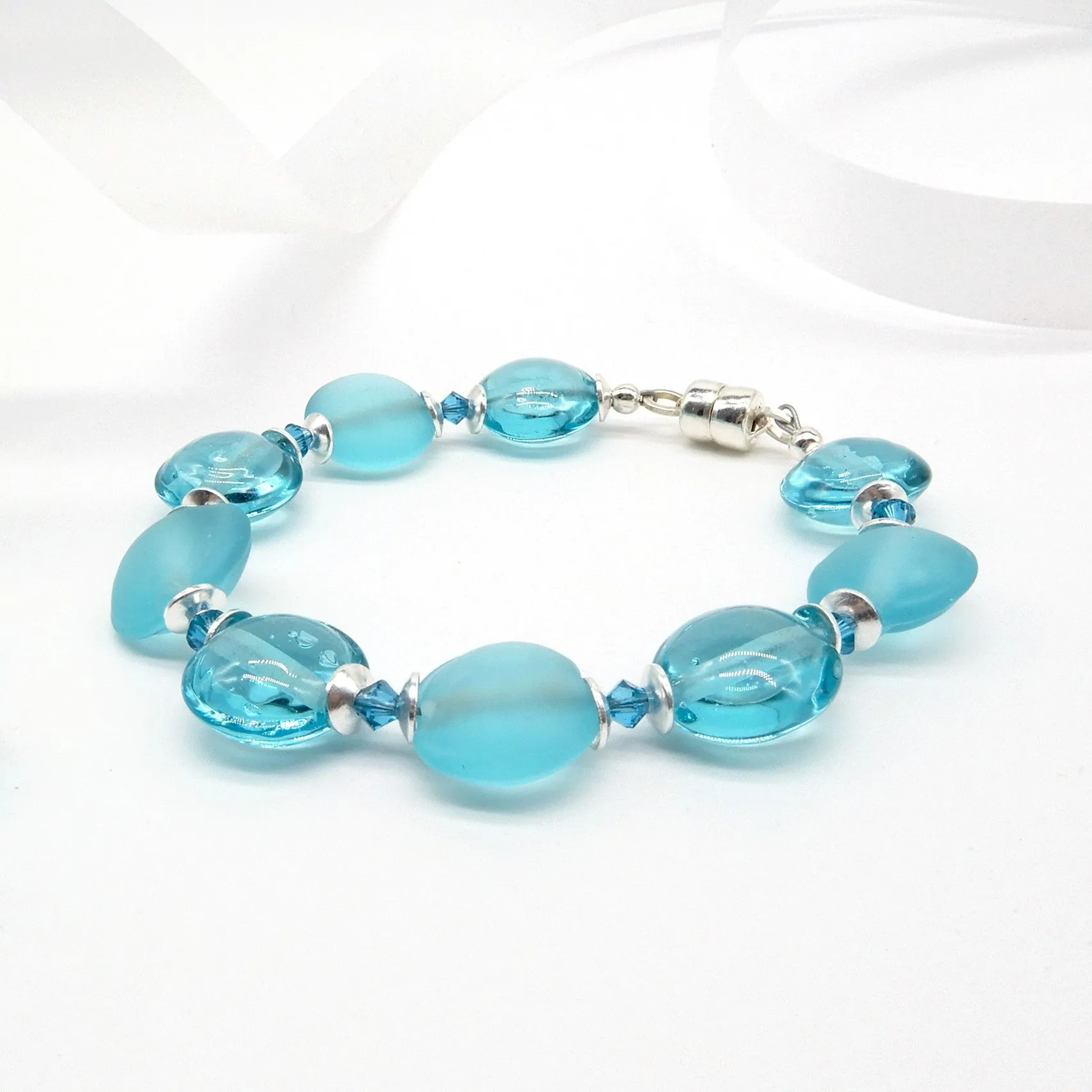 Lentil Shape Beaded Bracelet
