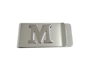 Letter M Monogram Money Clip