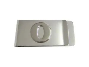 Letter O Monogram Money Clip