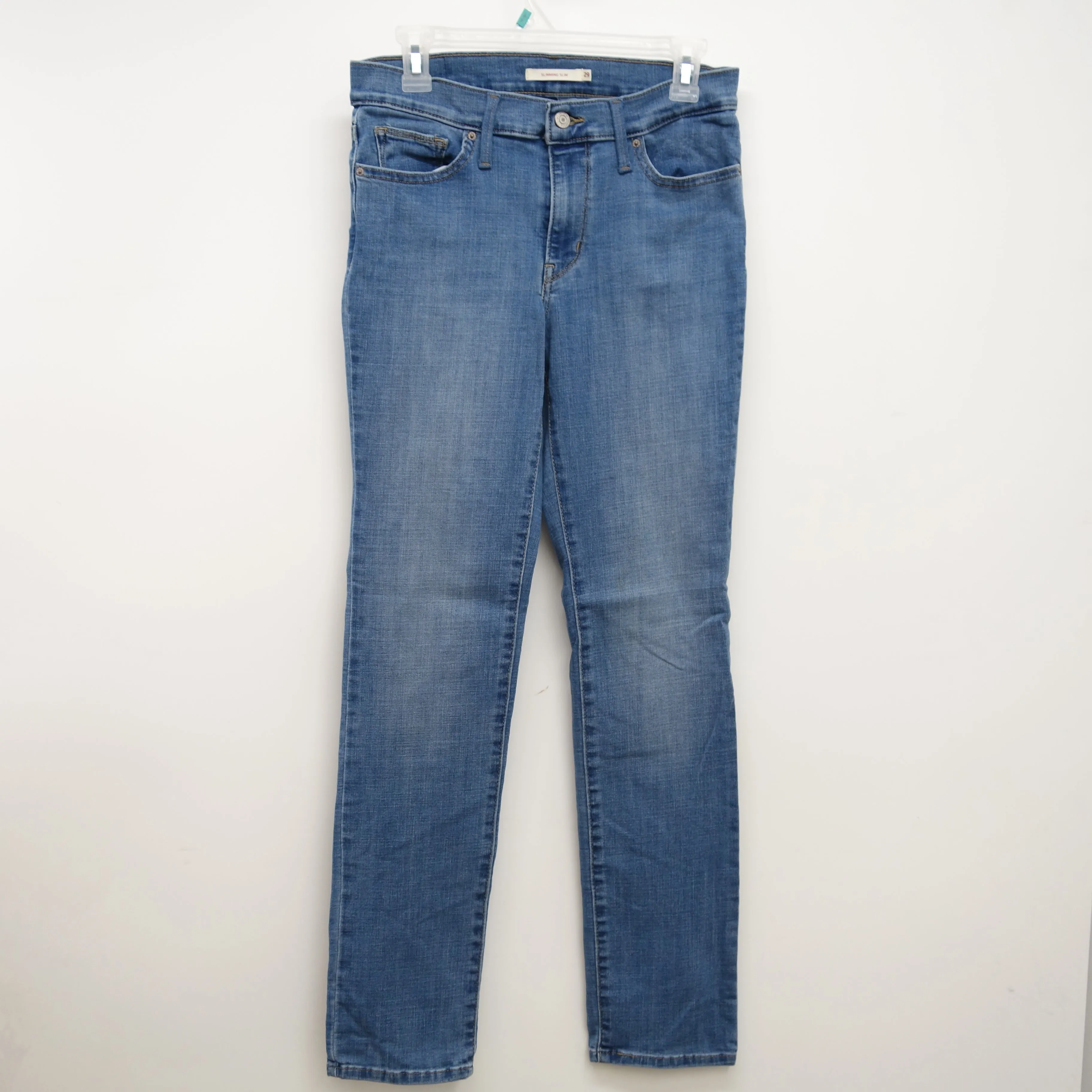 Levi's Womens Classic Mid Rise Slimming Slim Fit  Stretch Denim Jeans Size 8M / 29 x 32