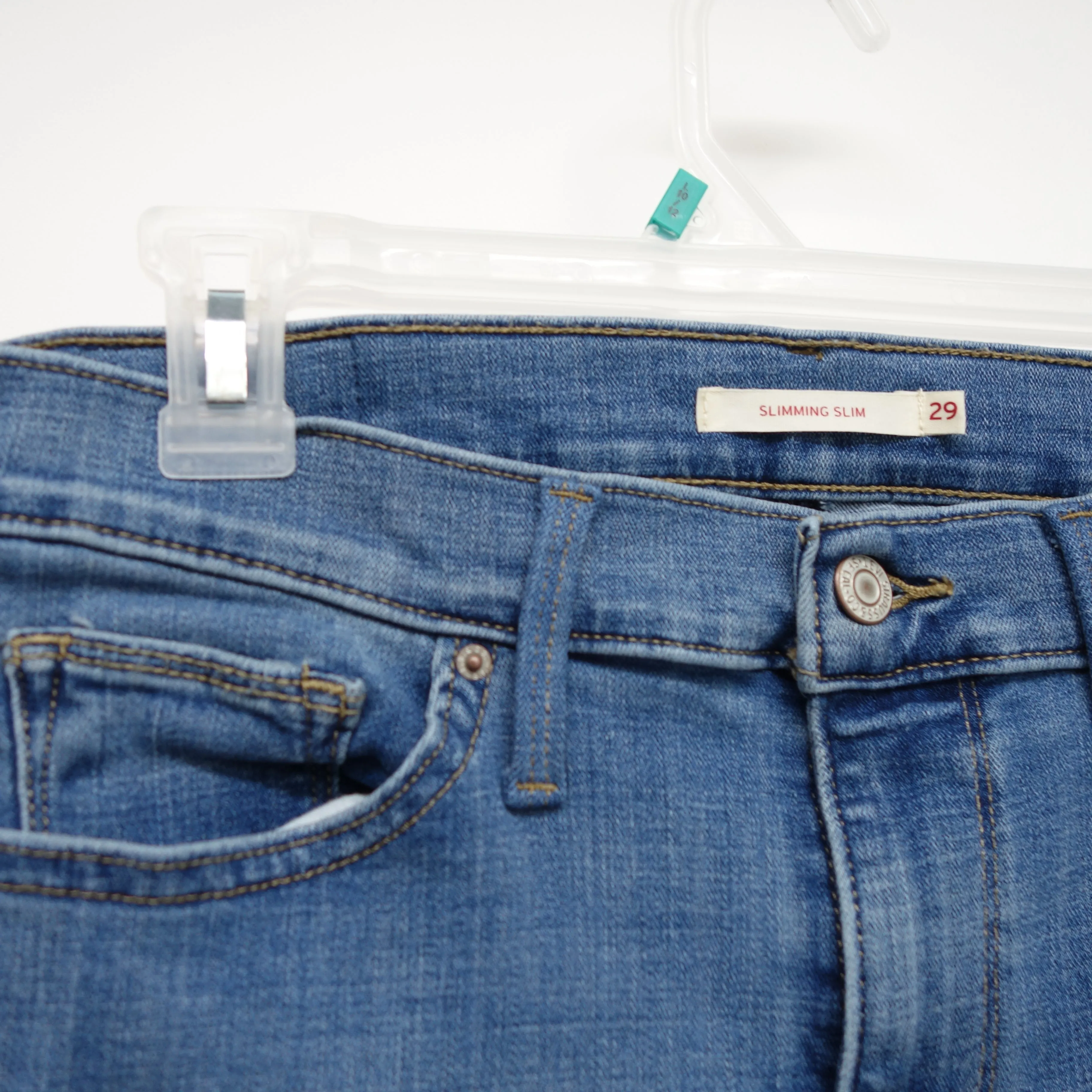Levi's Womens Classic Mid Rise Slimming Slim Fit  Stretch Denim Jeans Size 8M / 29 x 32