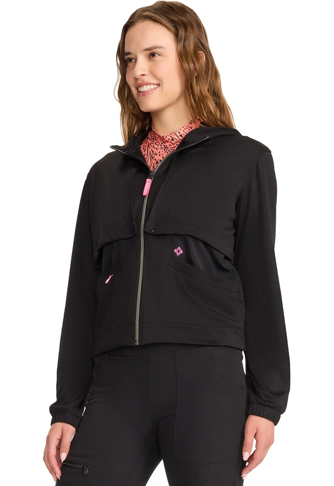 Lifestyle MC302 Convertible Windbreaker Jacket Black
