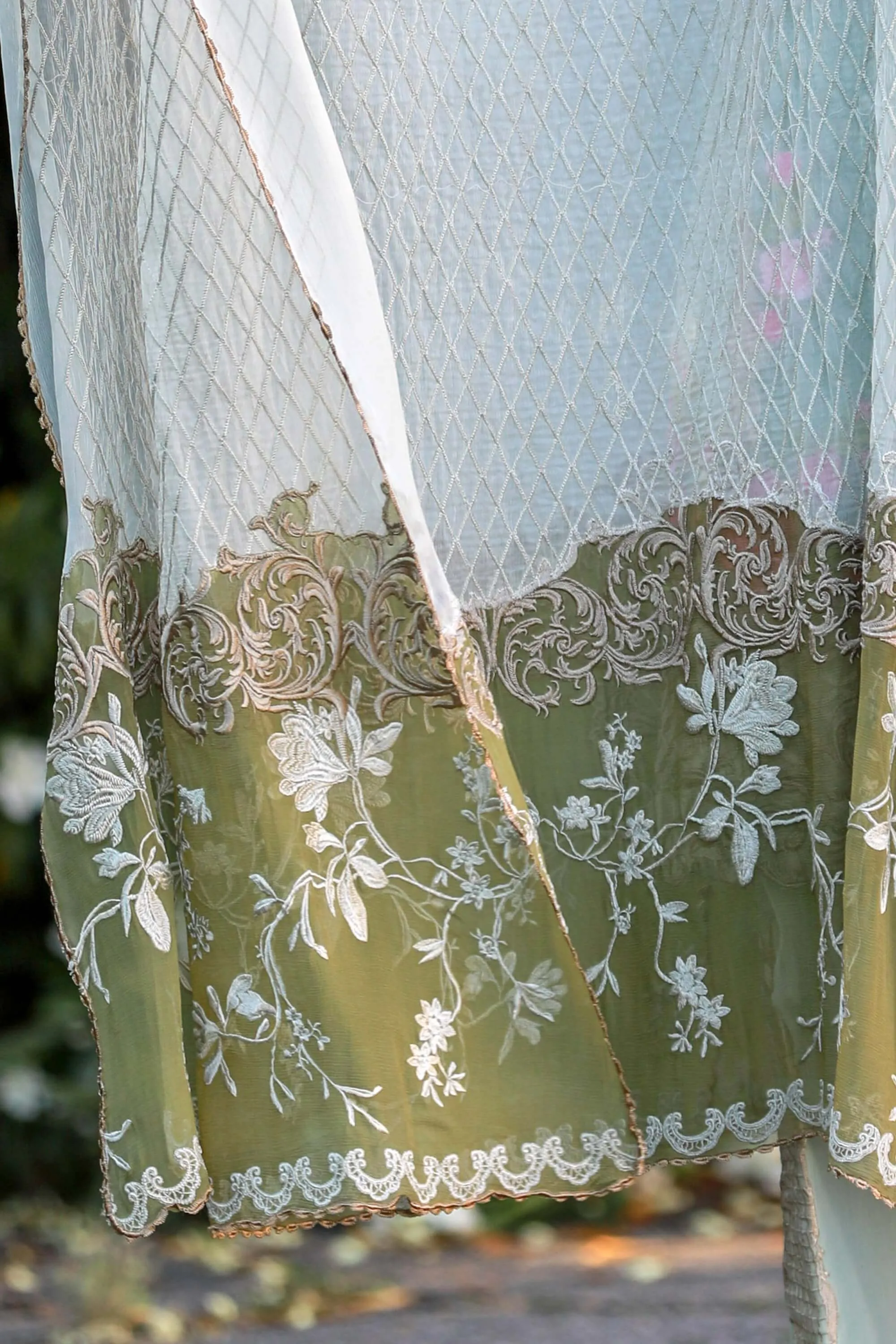 Light Green Chiffon Suit - Salwar Kameez