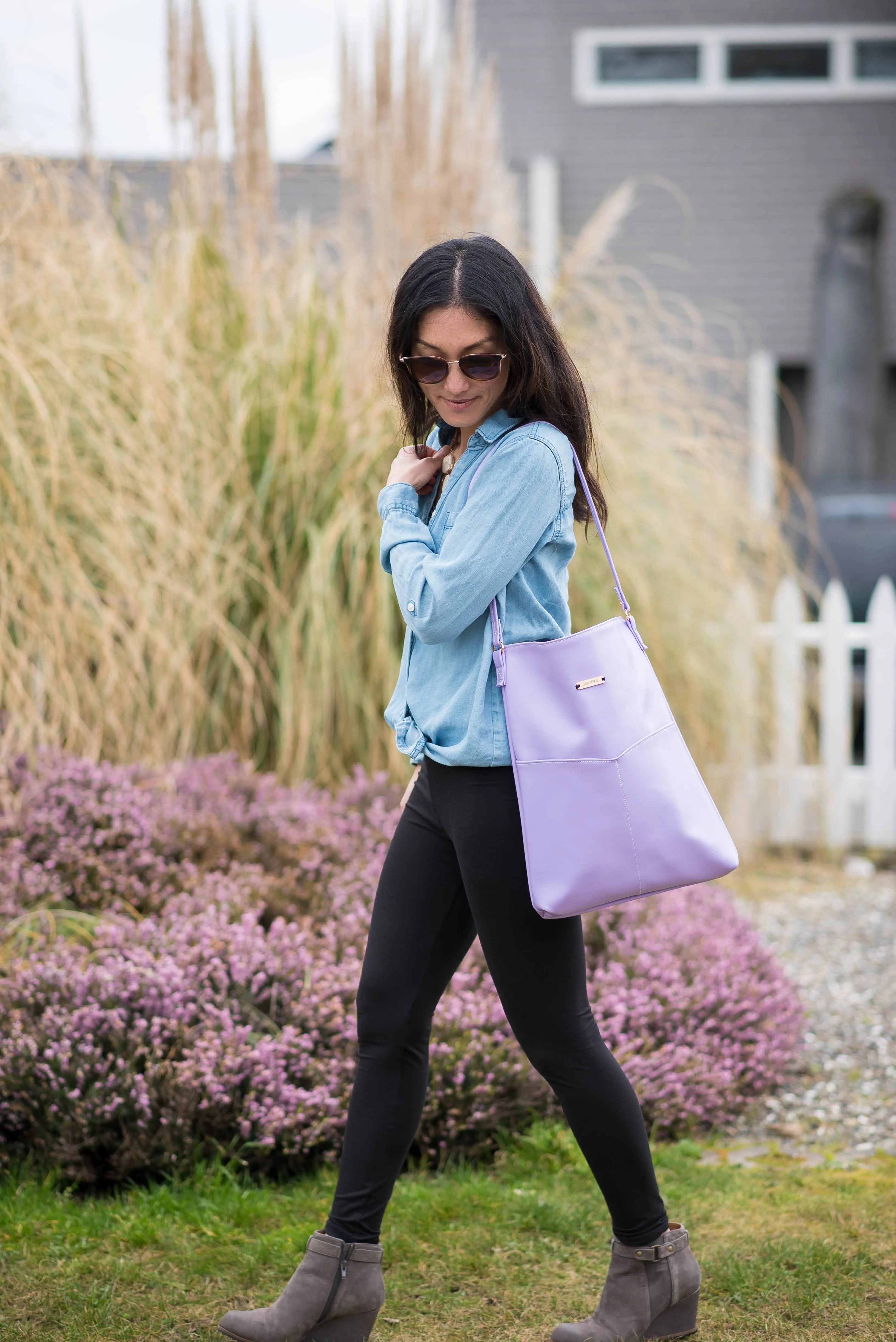 Lilac Cactus Purse