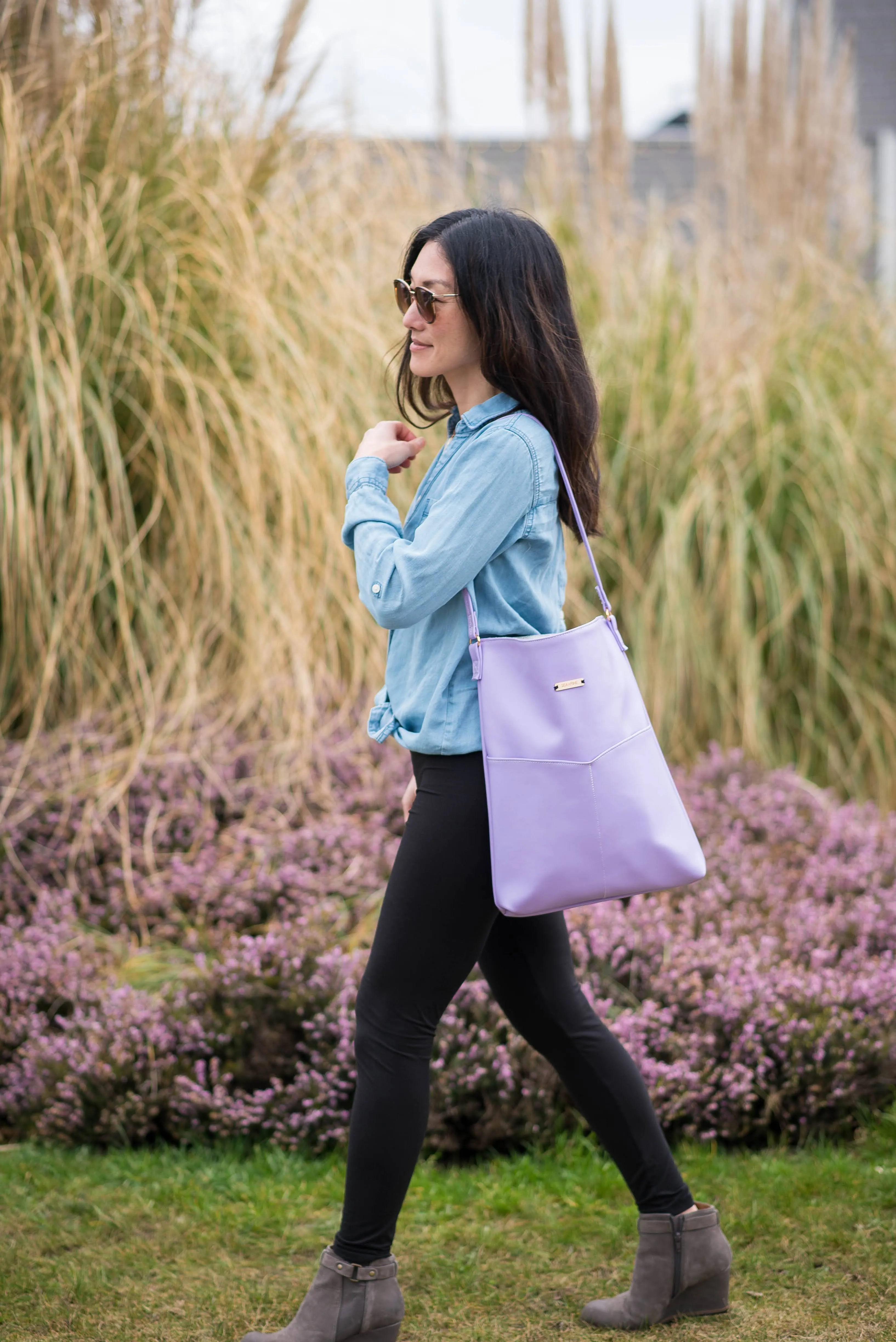 Lilac Cactus Purse