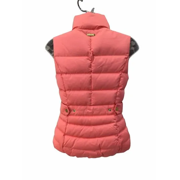 Lilly Pulitzer Isabelle Puffer Vest Size XXS Pink/Orange Women’s Girl’s