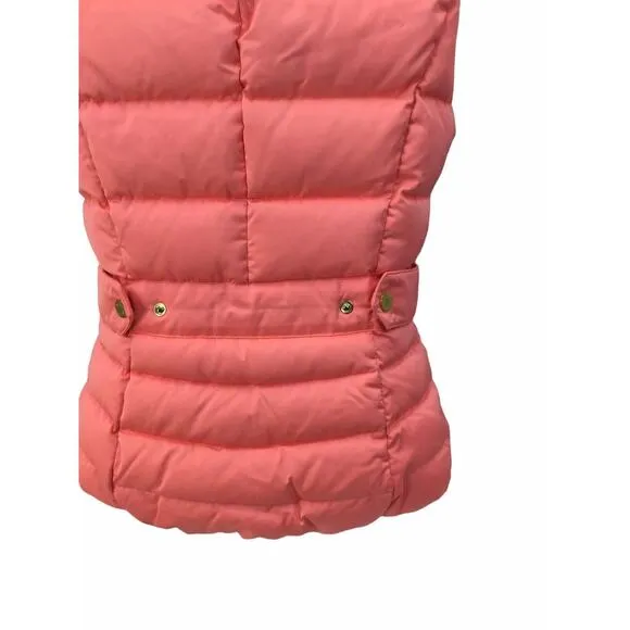 Lilly Pulitzer Isabelle Puffer Vest Size XXS Pink/Orange Women’s Girl’s