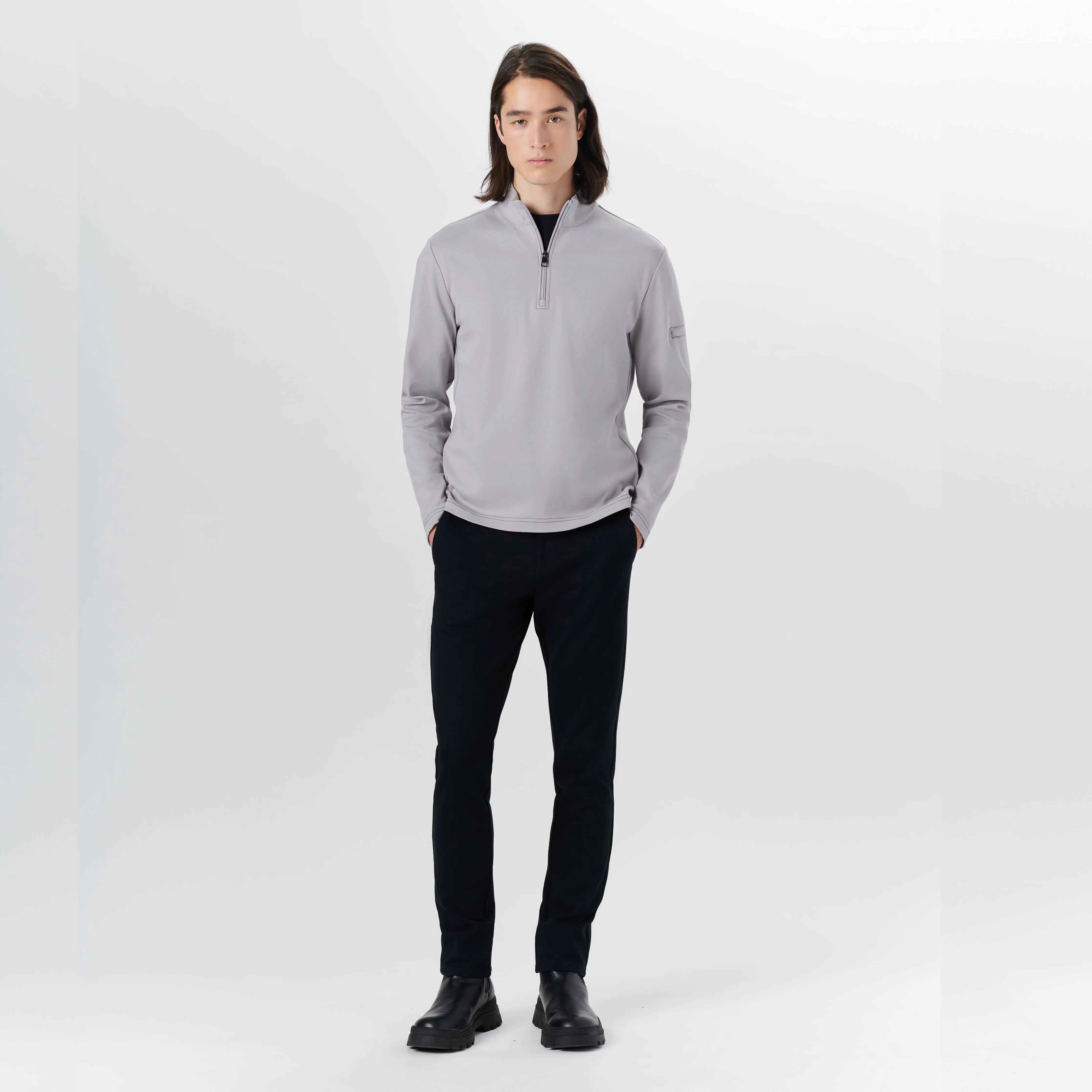 Long Sleeve Quarter Zip Pullover