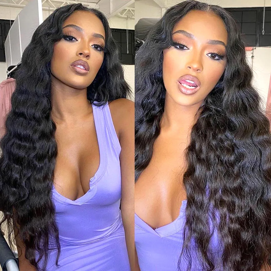 Loose Deep Wave 4x4 Lace Closure Wig HD Transparent Wig Glueless Human Hair Wig