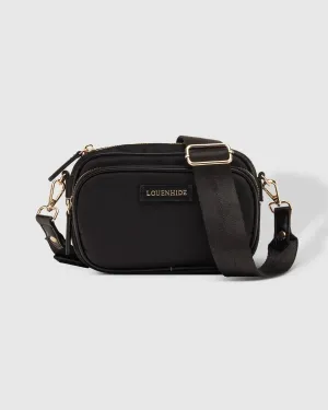 LOUENHIDE Cali Nylon Crossbody Bag - Black