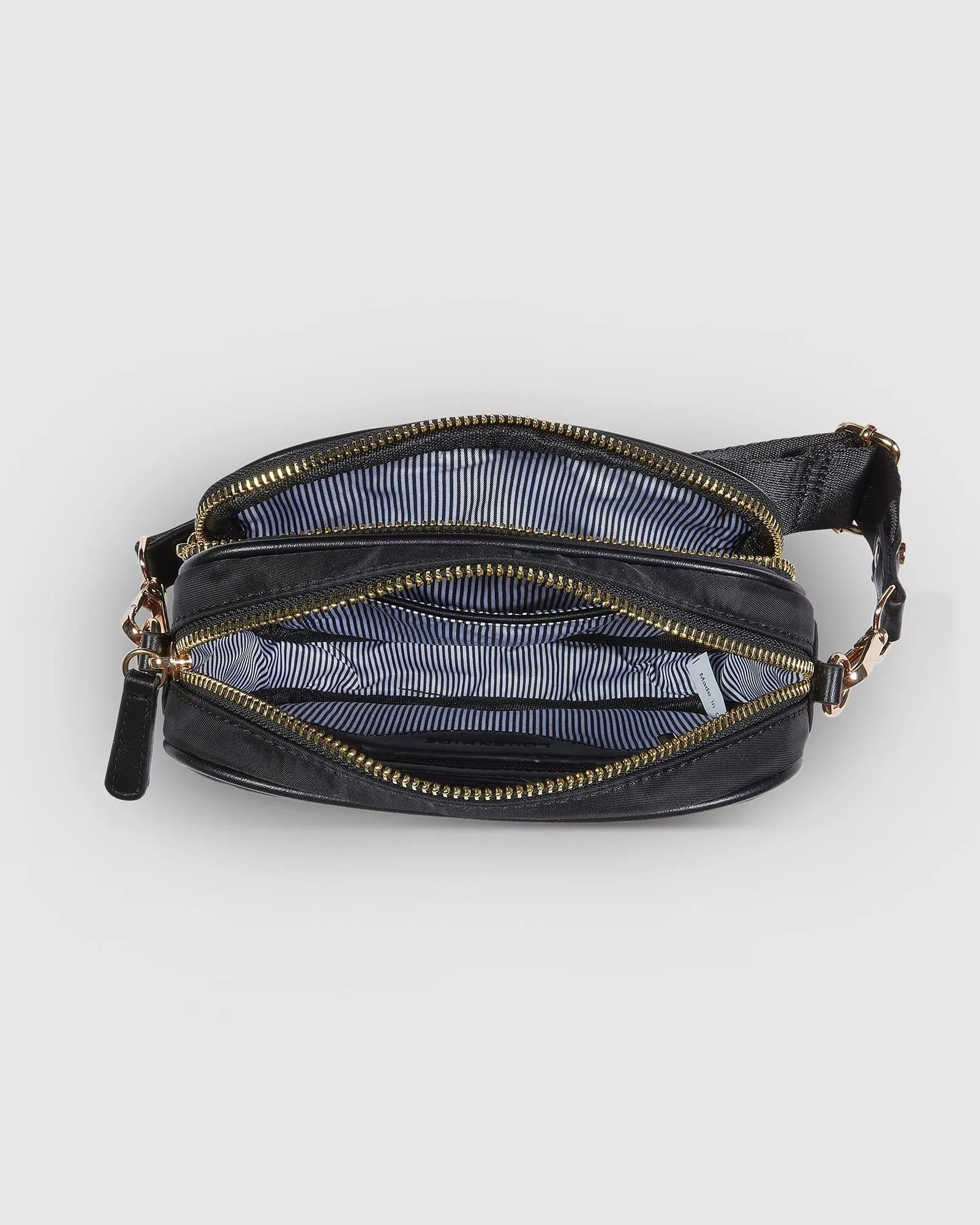 LOUENHIDE Cali Nylon Crossbody Bag - Black