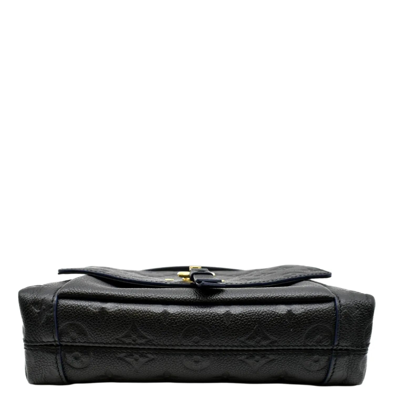 LOUIS VUITTON Blanche BB Empreinte Leather Shoulder Bag Black