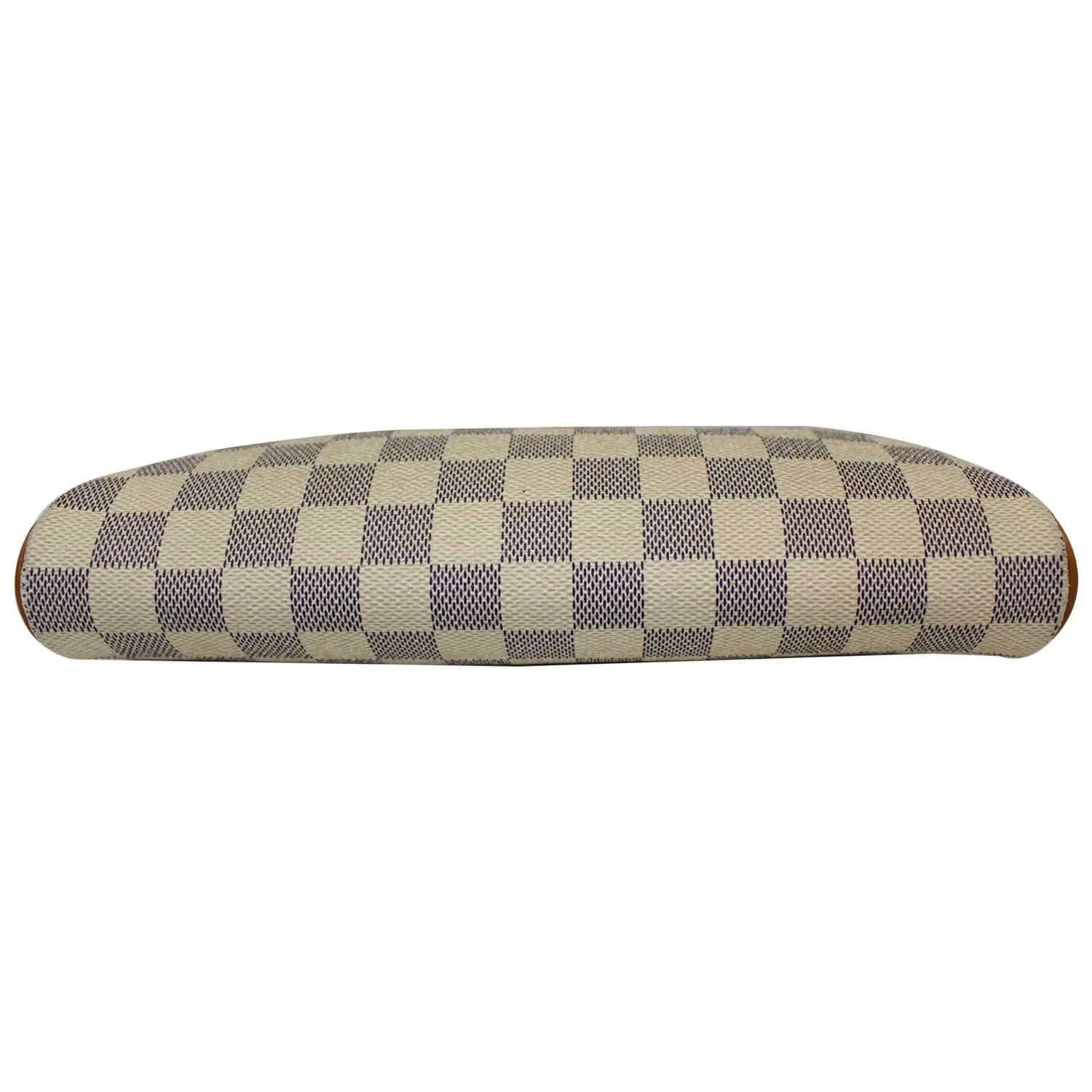 LOUIS VUITTON Pochette Eva Damier Azur Clutch Crossbody Bag White