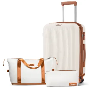Luggage 3 Set Hardside Expandable Spinner Wheel with TSA Lock, Travel Bag, Duffel Bag,  20 Carry on Luggage