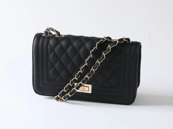 Luxury Quilted PU Leather Crossbody