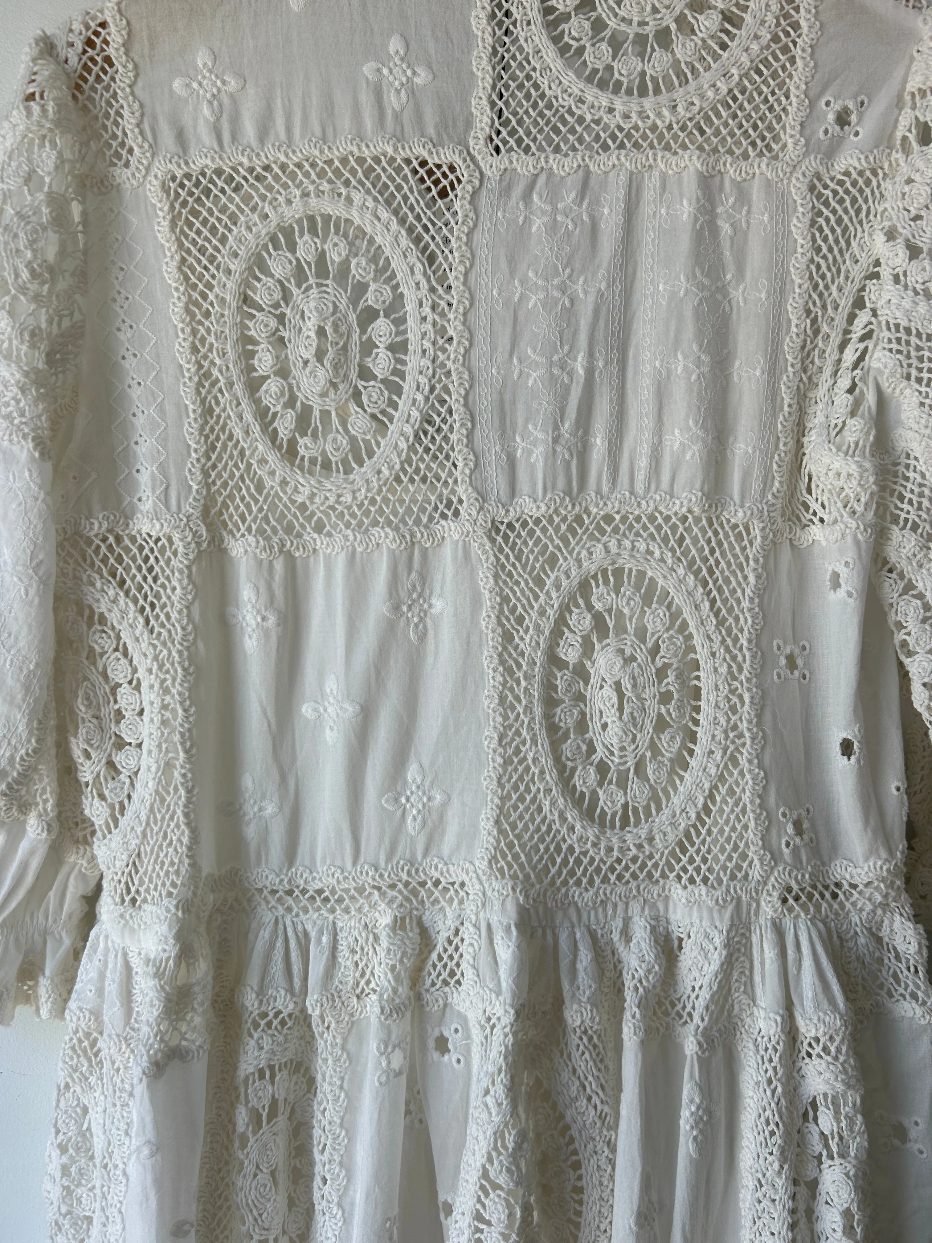 Maje White Doily Dress