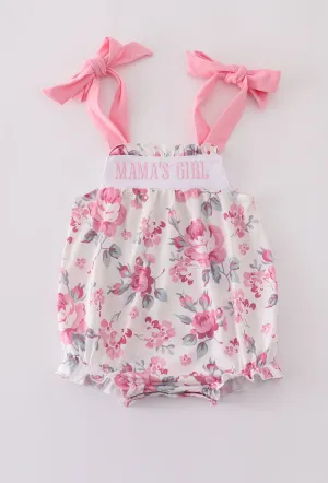 Mama’s Girl Embroidered Floral Bubble
