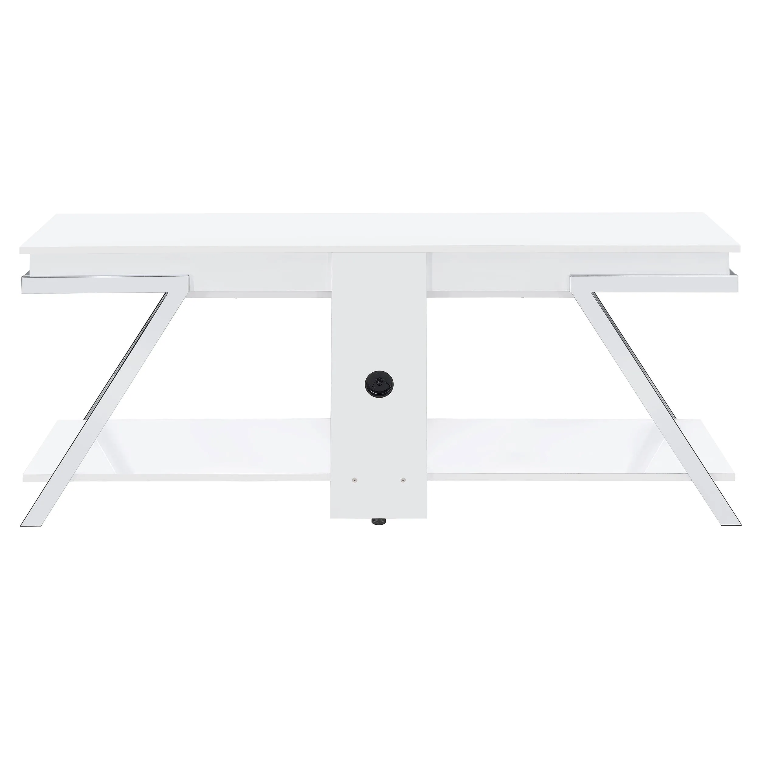 Marcia 1-drawer Wood 60" TV Stand White High Gloss