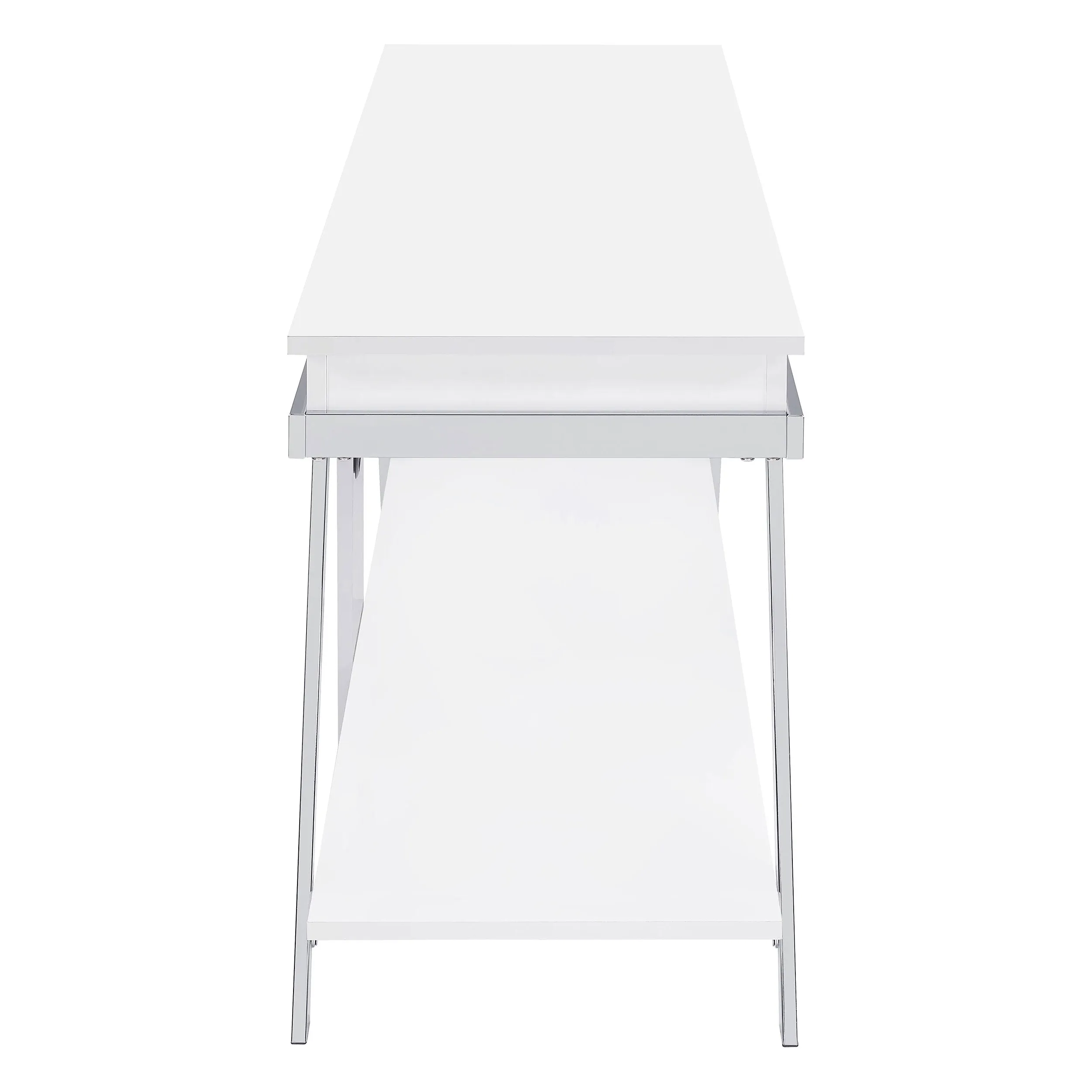 Marcia 1-drawer Wood 60" TV Stand White High Gloss