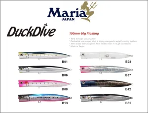 MARIA Duck Dive F190 Floating Popper - 230mm