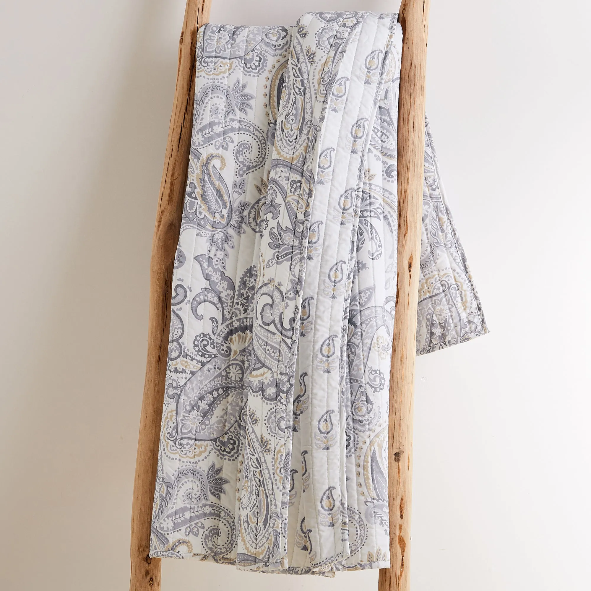 Maribelle Neutral Quilted Throw
