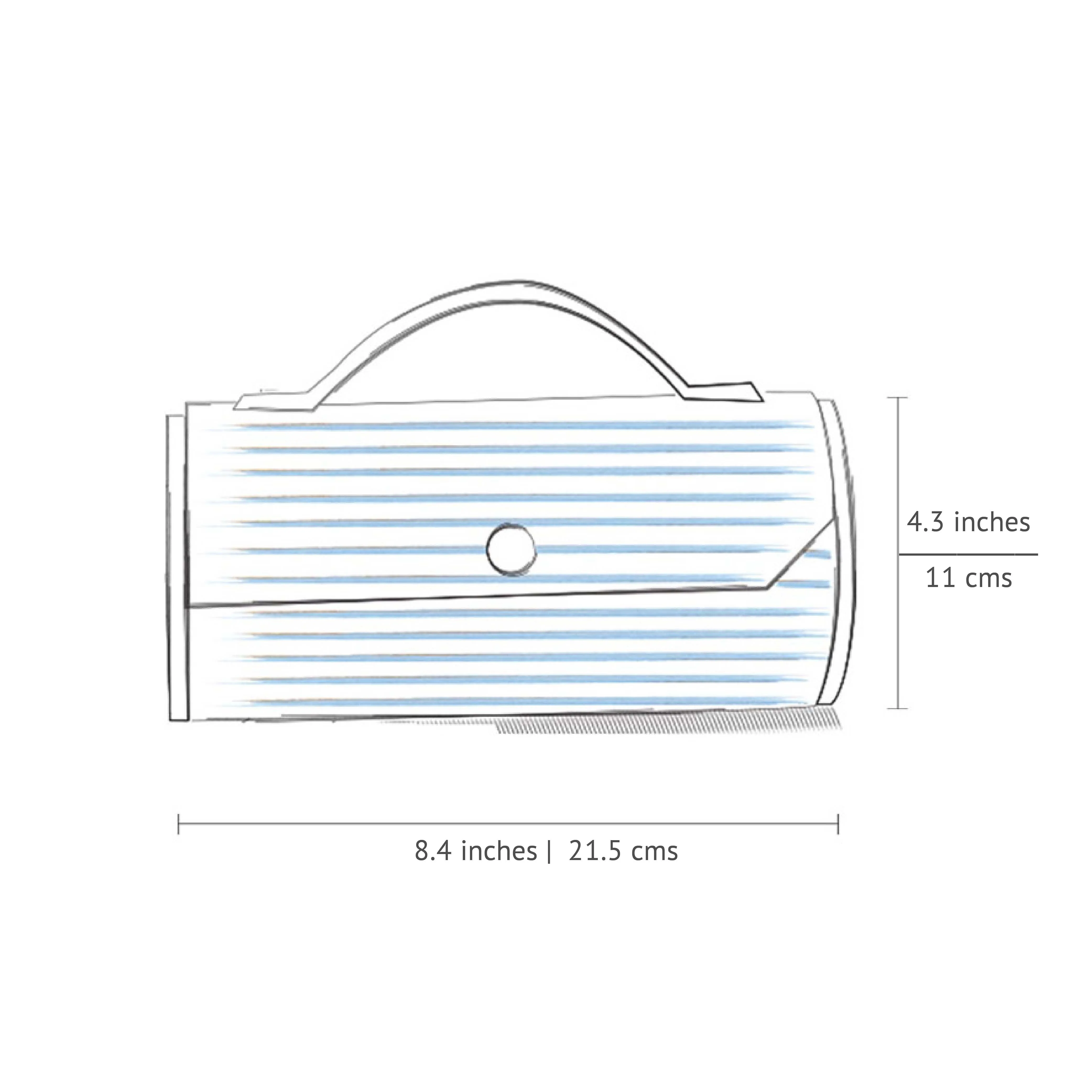 MAUVE Round Clutch - Single Sleeve