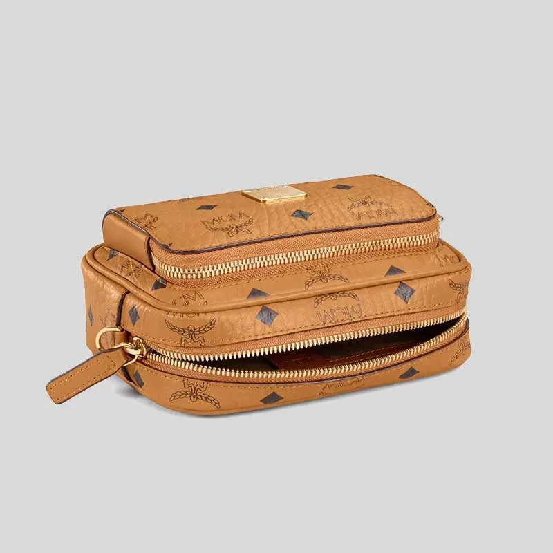 MCM Aren Crossbody In Visetos Cognac RS-MMRAAKC03CO001