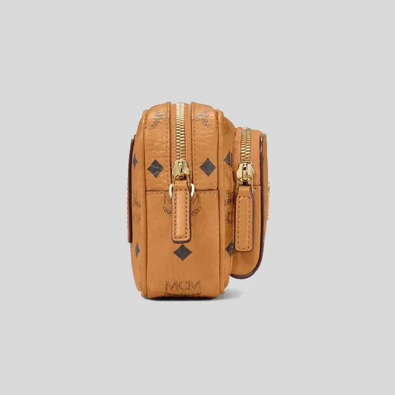 MCM Aren Crossbody In Visetos Cognac RS-MMRAAKC03CO001