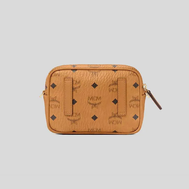 MCM Aren Crossbody In Visetos Cognac RS-MMRAAKC03CO001