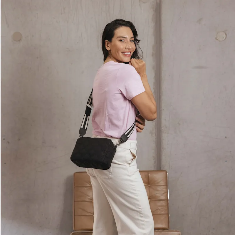 Melrose Quilted Bag - Black