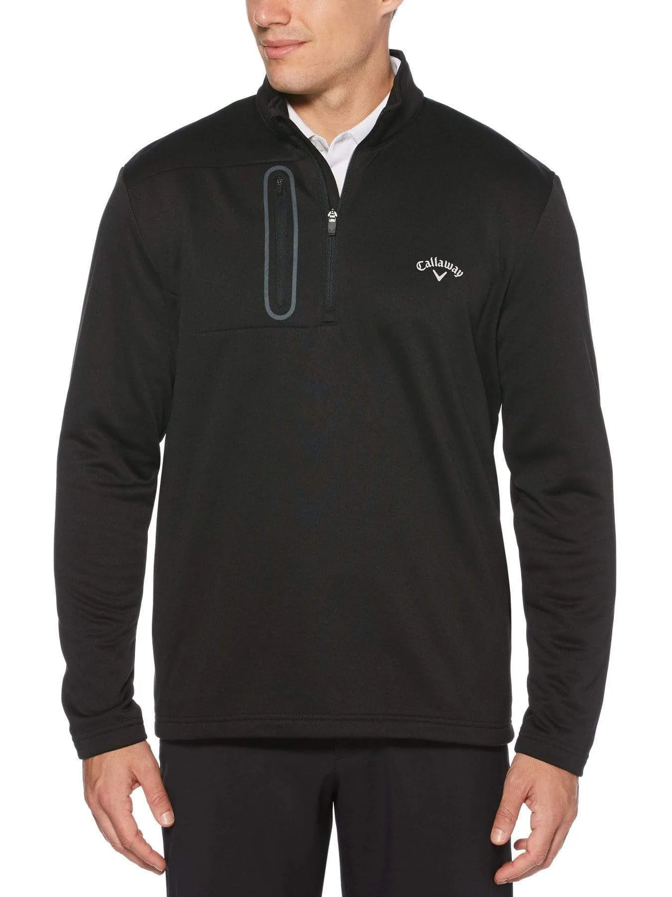 Mens Quarter Zip Pullover with Pocket