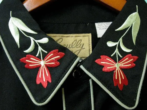 Men's Vintage Western Shirt Collection: Scully Floral Classic Design