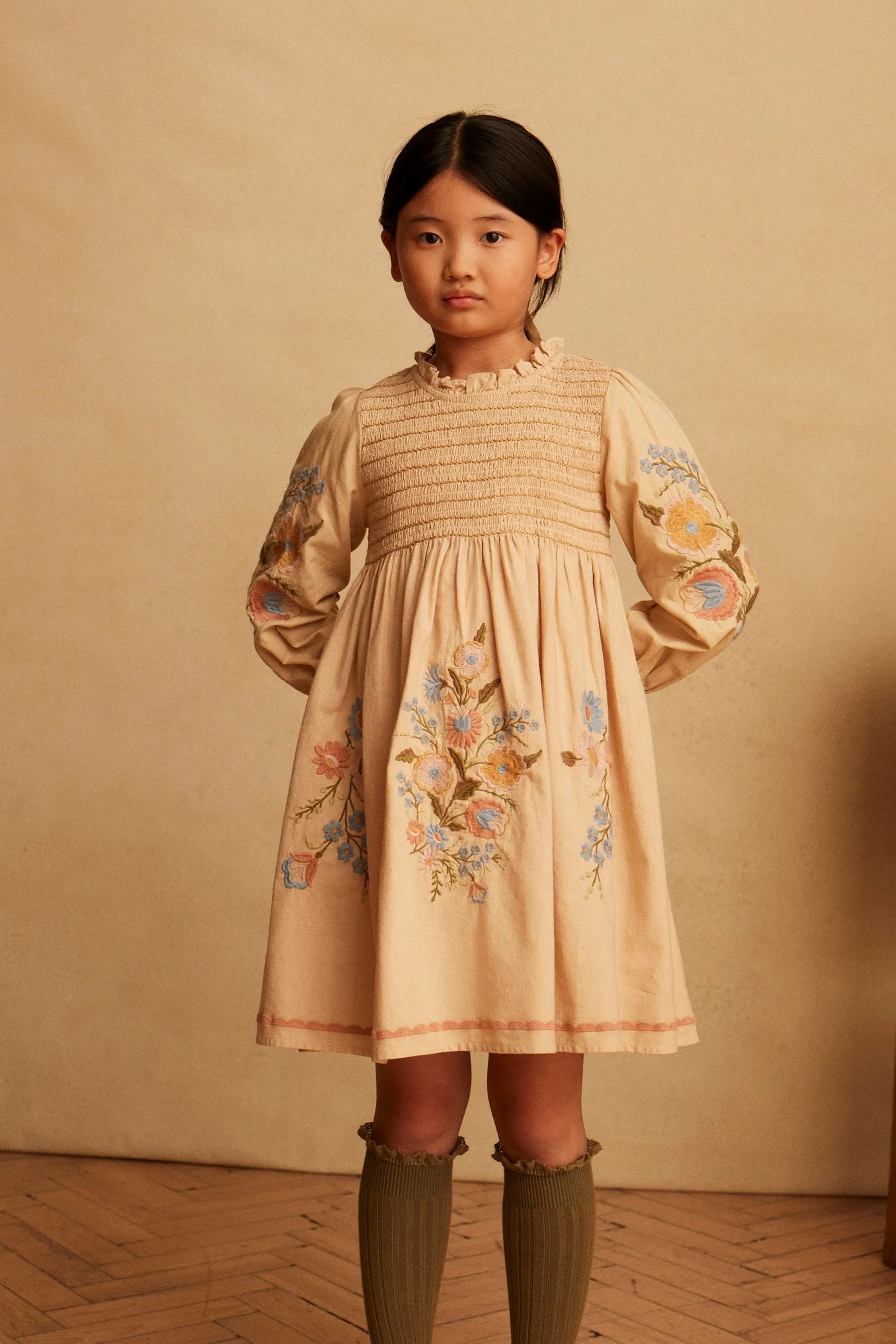 Mia Dress, Almond