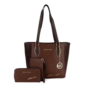 Michael Kors Voyager Tote Bag With Sling-Coffee