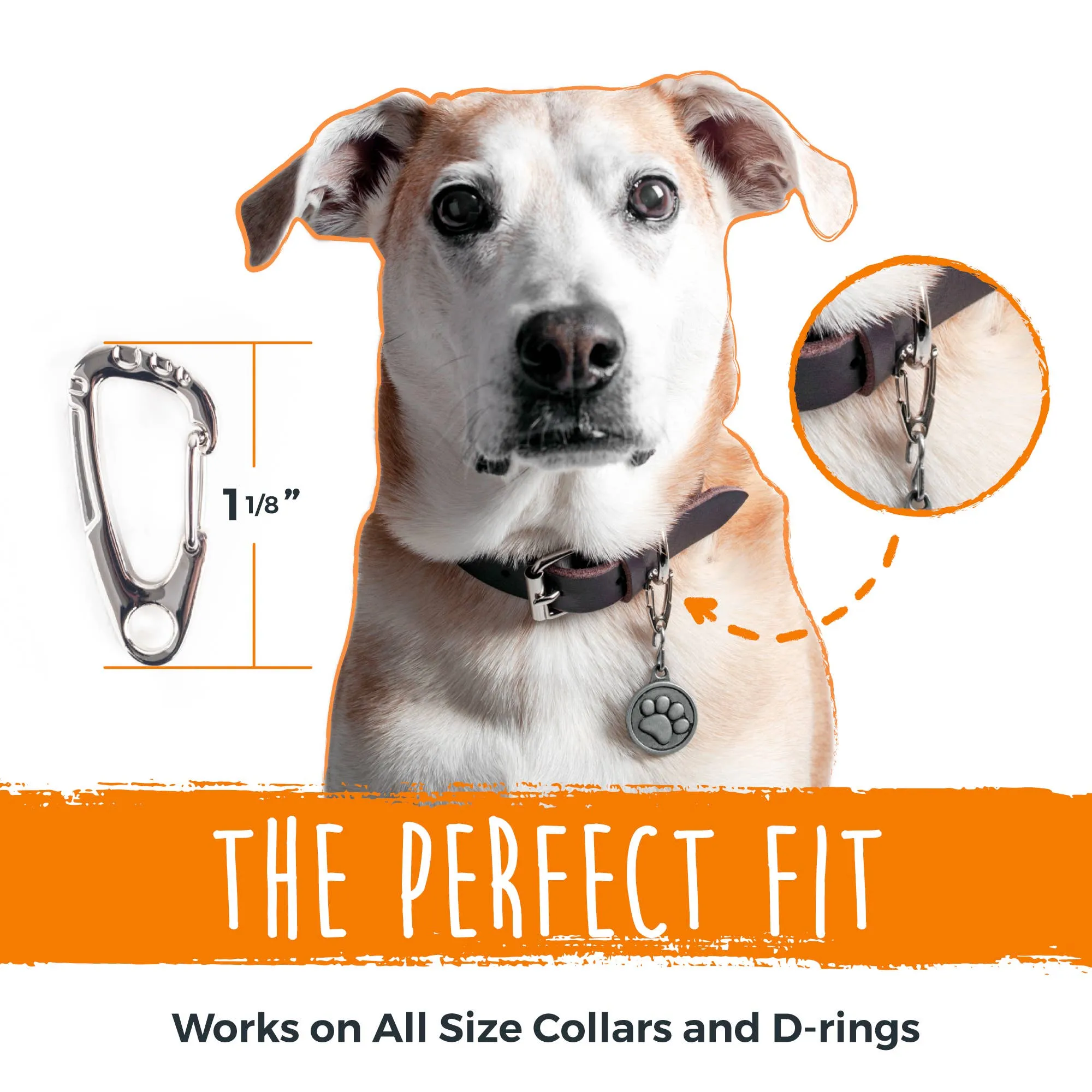Mighty Paw - Mighty Paw Dog Tag Carabiner Clips (3 Pack)