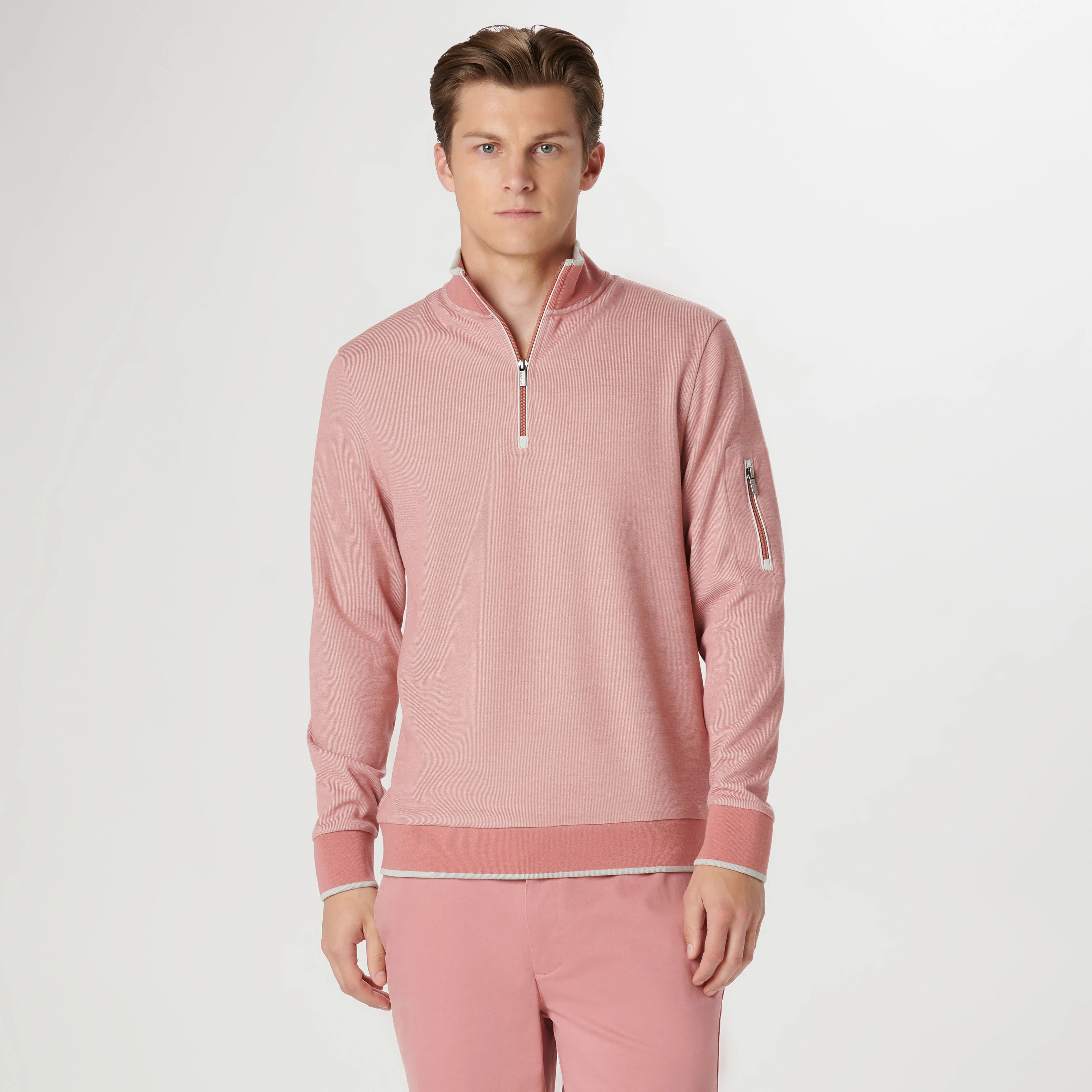 Mini Cable Quarter Zip Pullover