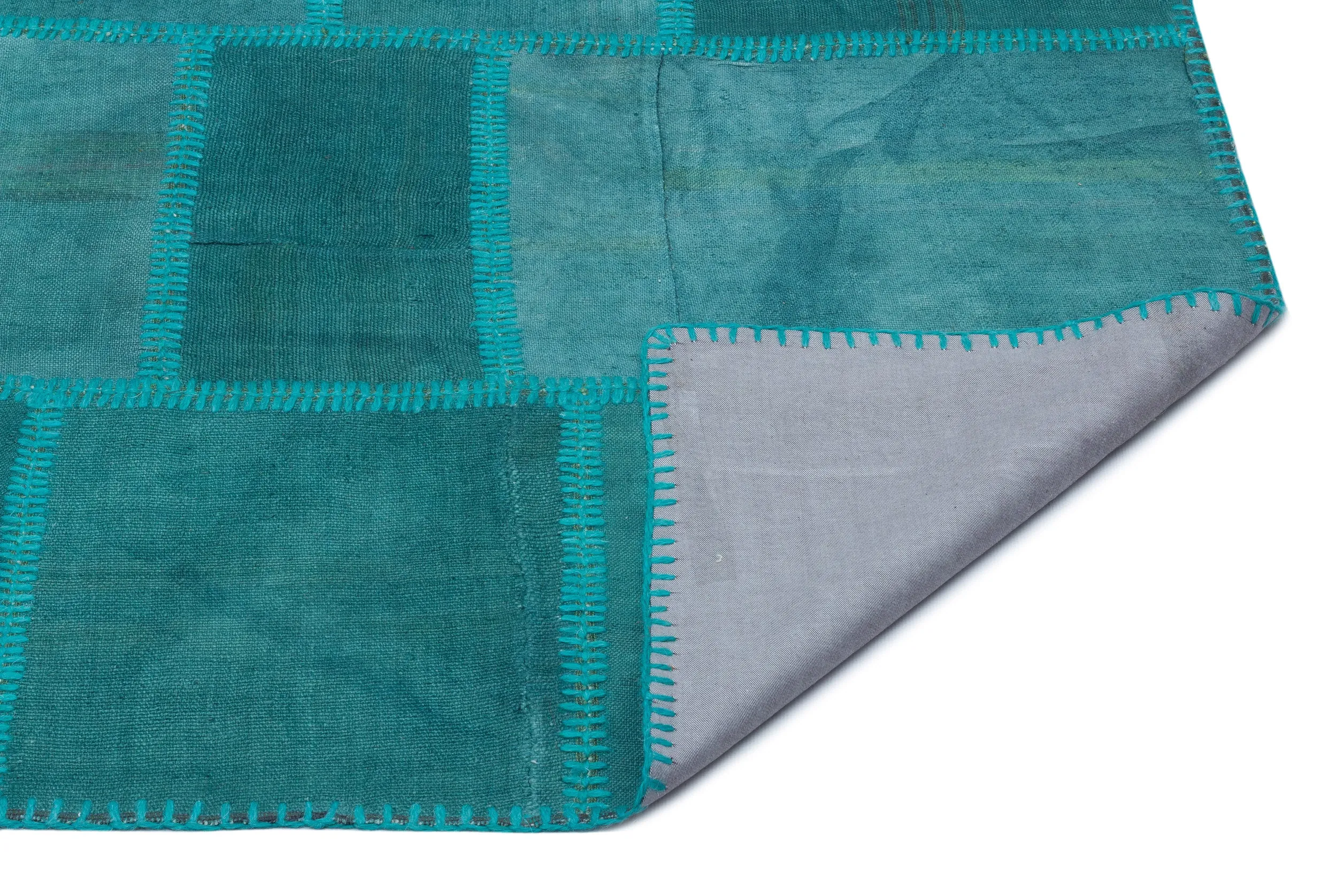 Mixed Over Dyed Kilim Patchwork Unique Rug 3'9'' x 5'11'' ft 115 x 180 cm