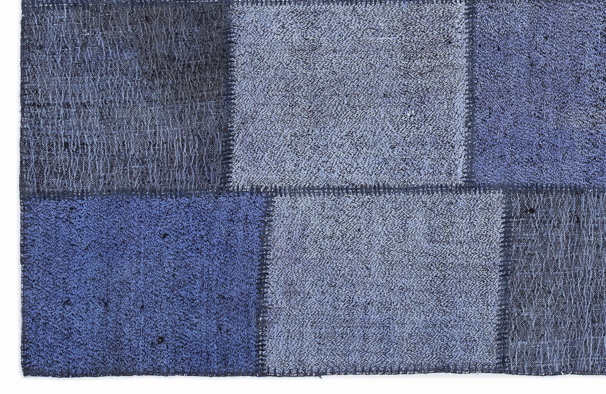 Mixed Over Dyed Kilim Patchwork Unique Rug 5'3'' x 7'7'' ft 160 x 230 cm