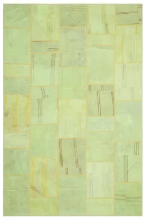Mixed Over Dyed Kilim Patchwork Unique Rug 6'6'' x 9'11'' ft 198 x 301 cm