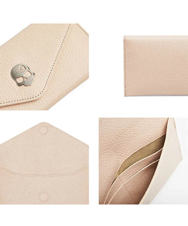Monster G NEW Italian Genuine Leather Golf & Daily Wallet Beige