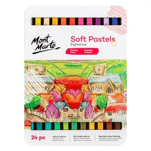 MONT MARTE Soft Pastels 24pc in Tin Box