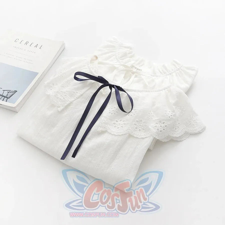 Mori Girl Sweet Lace Collar Shirt S22289