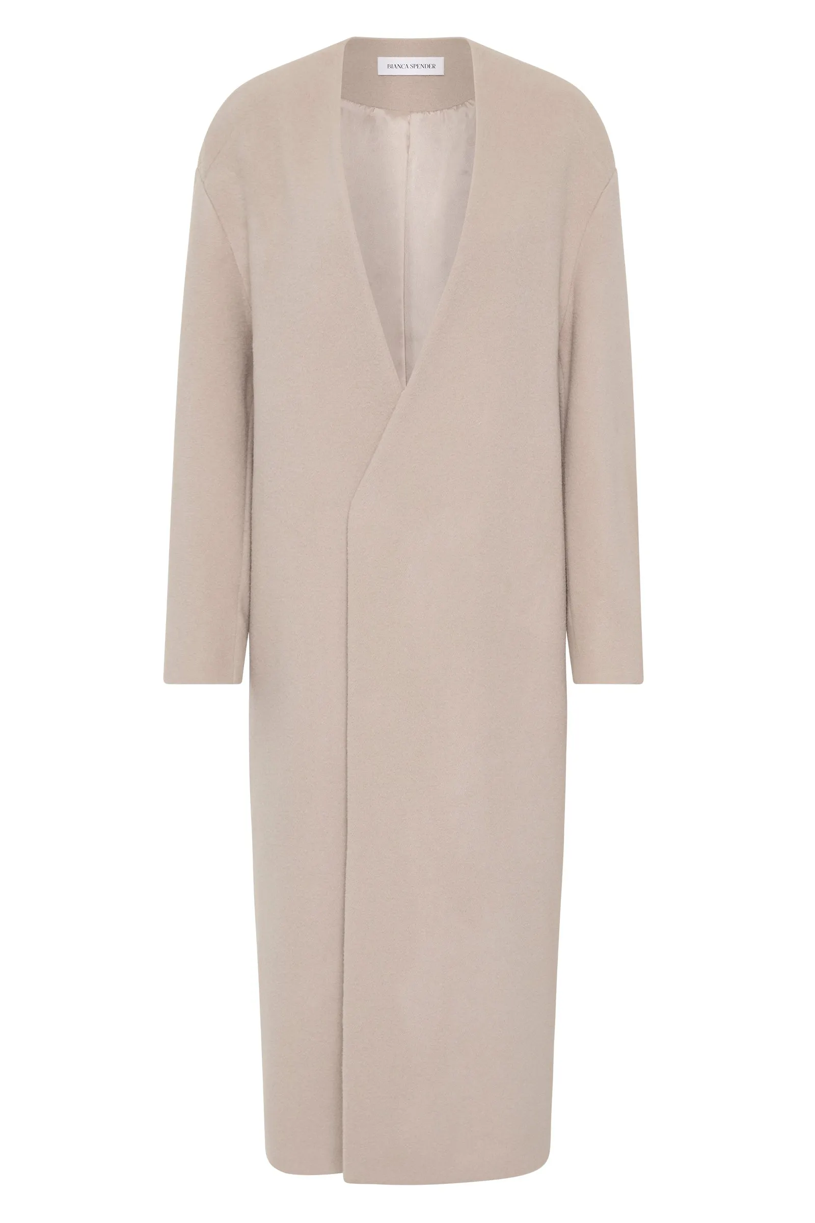 MUSHROOM COATING ENFOLD COAT