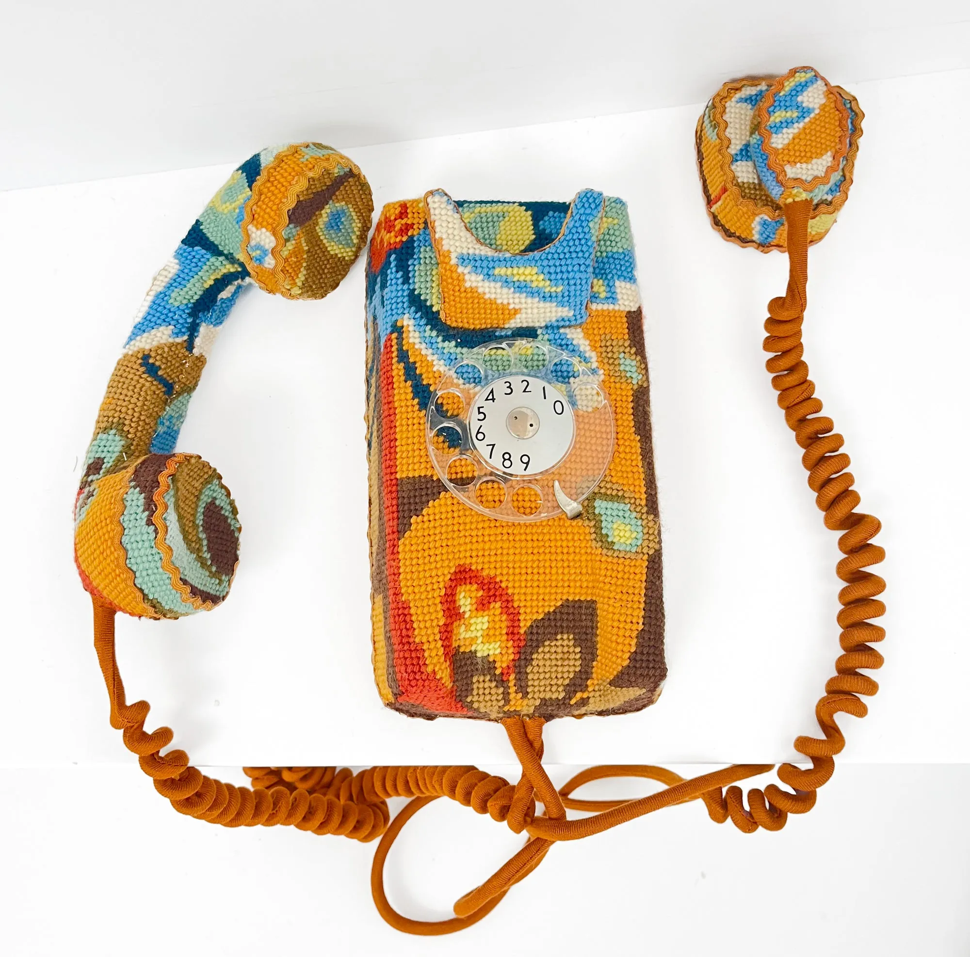 Mustard Wall Phone