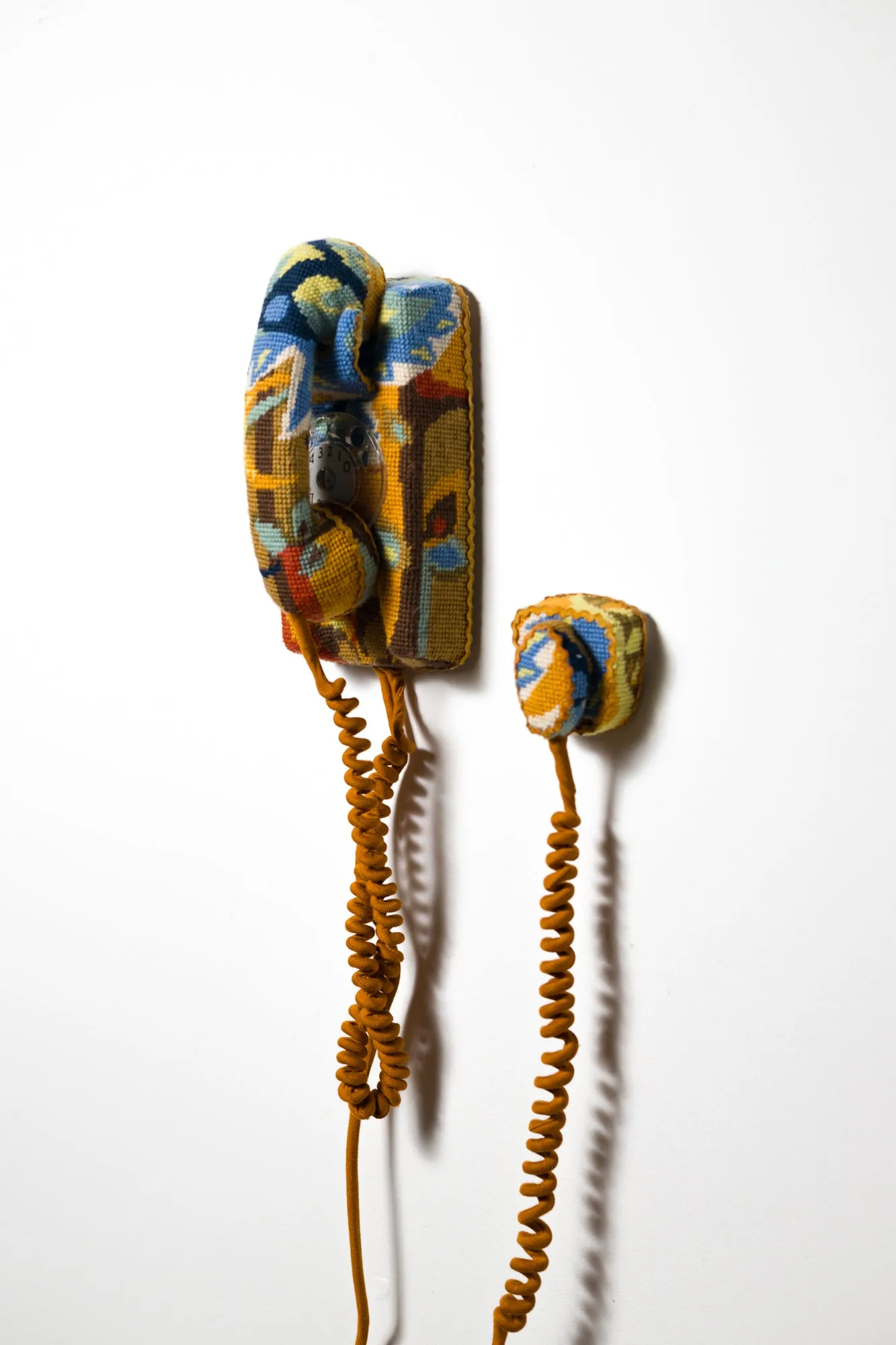 Mustard Wall Phone