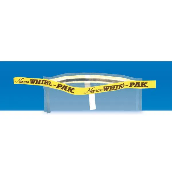 Nasco B01339 Whirl-Pak® Flat Wire Bags with Write-On Strip - 4 oz. (118 ml) - Box of 500