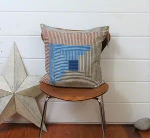 Natural Dyed Patchwork Pillow